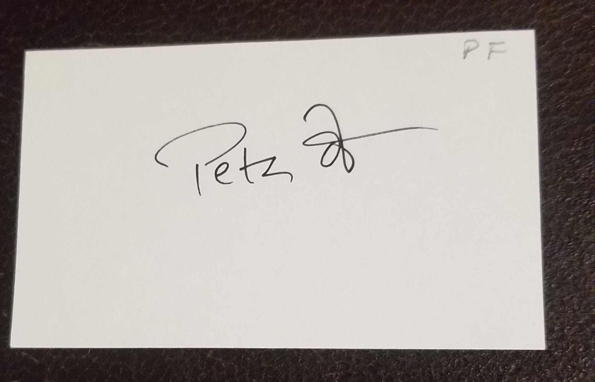 LONG TIME ACTOR PETER FONDA HAND SIGNED CARD D.2019