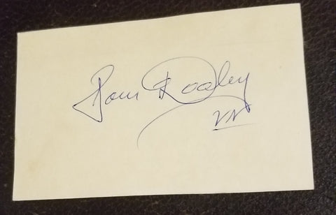 DR. TOM DOOLEY VIETNAM CIA AGENT HAND SIGNED CARD D.1961