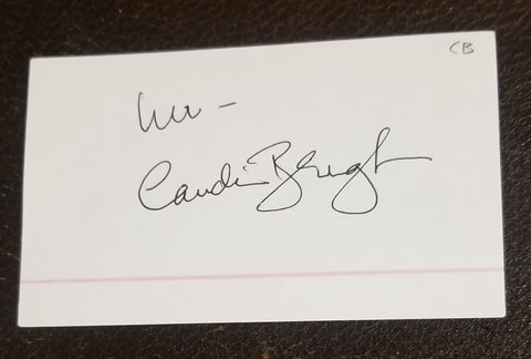 ACTRESS CANDICE BERGEN HAND SIGNED CARD