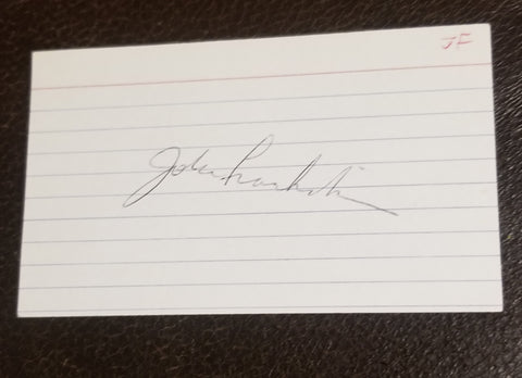 THE MANCHURIAN CANDIDATE DIRECTOR JOHN FRANKENHEIMER HAND SIGNED CARD D.2002