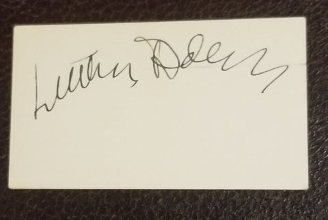 D.O.A ACTOR LUTHER ADLER HAND SIGNED CARD D.1984