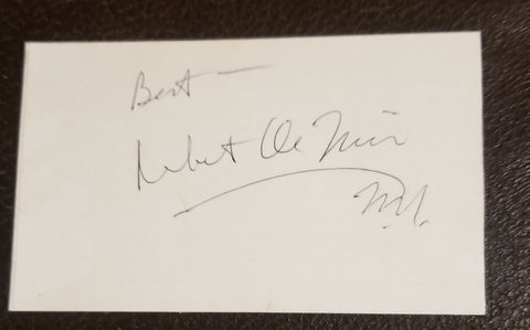 VINTAGE ACTOR ROBERT DE NIRO HAND SIGNED CARD