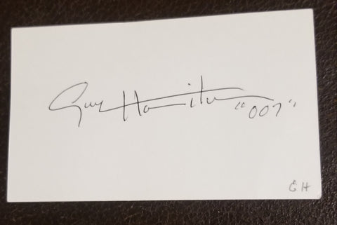 JAMES BOND DIRECTOR GUY HAMILTON HAND SIGNED CARD D.2016