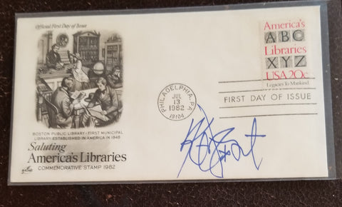 SATIRICAL AUTHOR KURT VONNEGUT HAND SIGNED FDC FIRST DAY D.2007