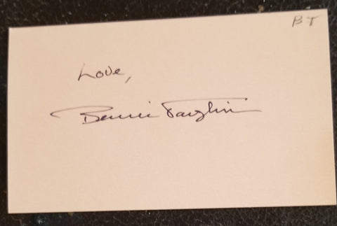 ELTON JOHN COLLABORATOR SONGWRITER BERNIE TAUPIN HAND SIGNED CARD