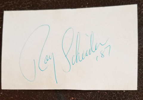 JAWS ACTOR ROY SCHEIDER HAND SIGNED CARD D.2008