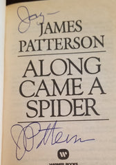 AUTHOR JAMES PATTERSON HAND SIGNED PAPERBACK "ALONG CAME A SPIDER"