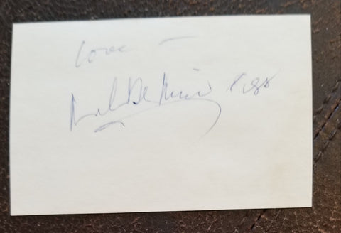 VINTAGE ACTOR ROBERT DE NIRO HAND SIGNED CARD