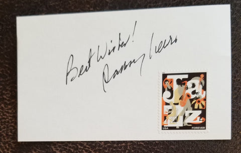 GREAT JAZZ PIANIST RAMSEY LEWIS HAND SIGNED CARD