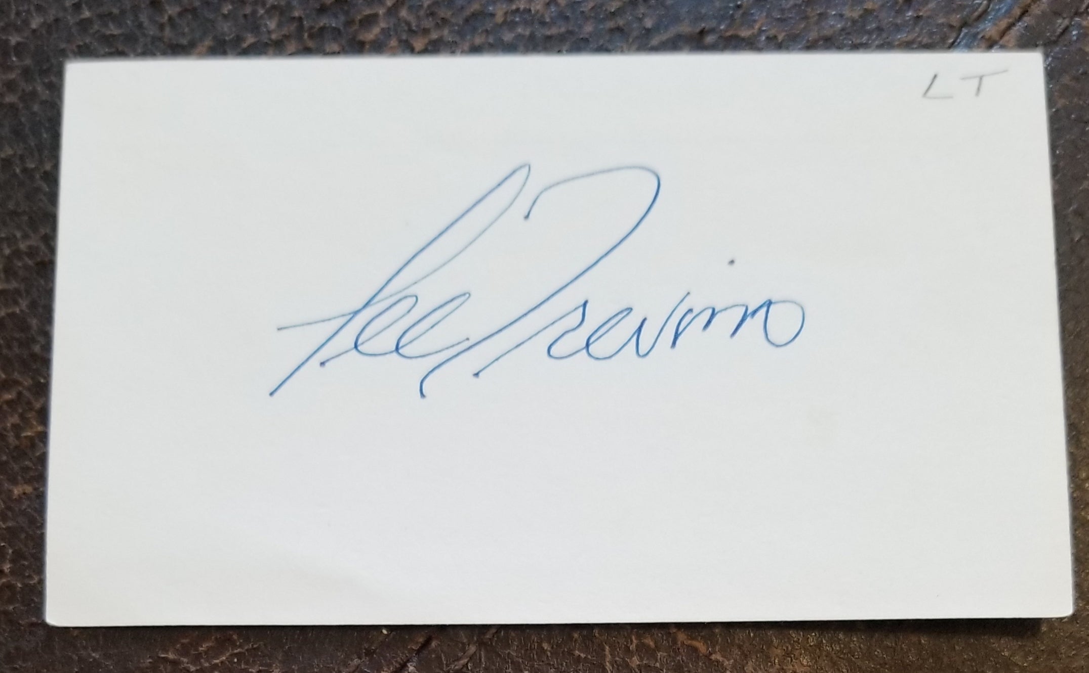 GOLF LEGEND LEE TREVINO HAND SIGNED CARD