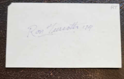 SECRETARIAT JOCKEY RON TURCOTTE HAND SIGNED CARD