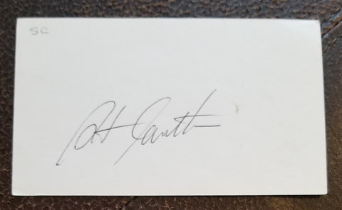 YOUNGEST TRIPLE CROWN JOCKEY STEVE CAUTHEN HAND SIGNED CARD