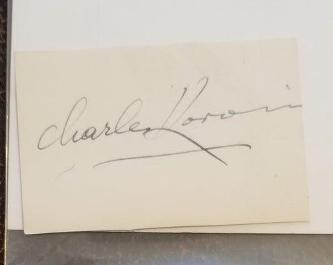 ACTOR CHARLES KORVIN HAND SIGNED VINTAGE CARD D.1998