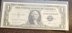 FOUNDER OF ALCOHOLIC ANONYMOUS BILL W. (WILSON) HAND SIGNED 1935 SILVER CERTIFICATE DOLLAR BILL D.1971