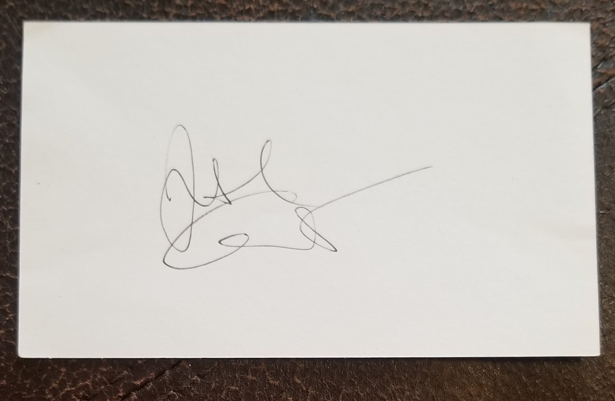 HALLOWEEN DIRECTOR JOHN CARPENTER HAND SIGNED CARD