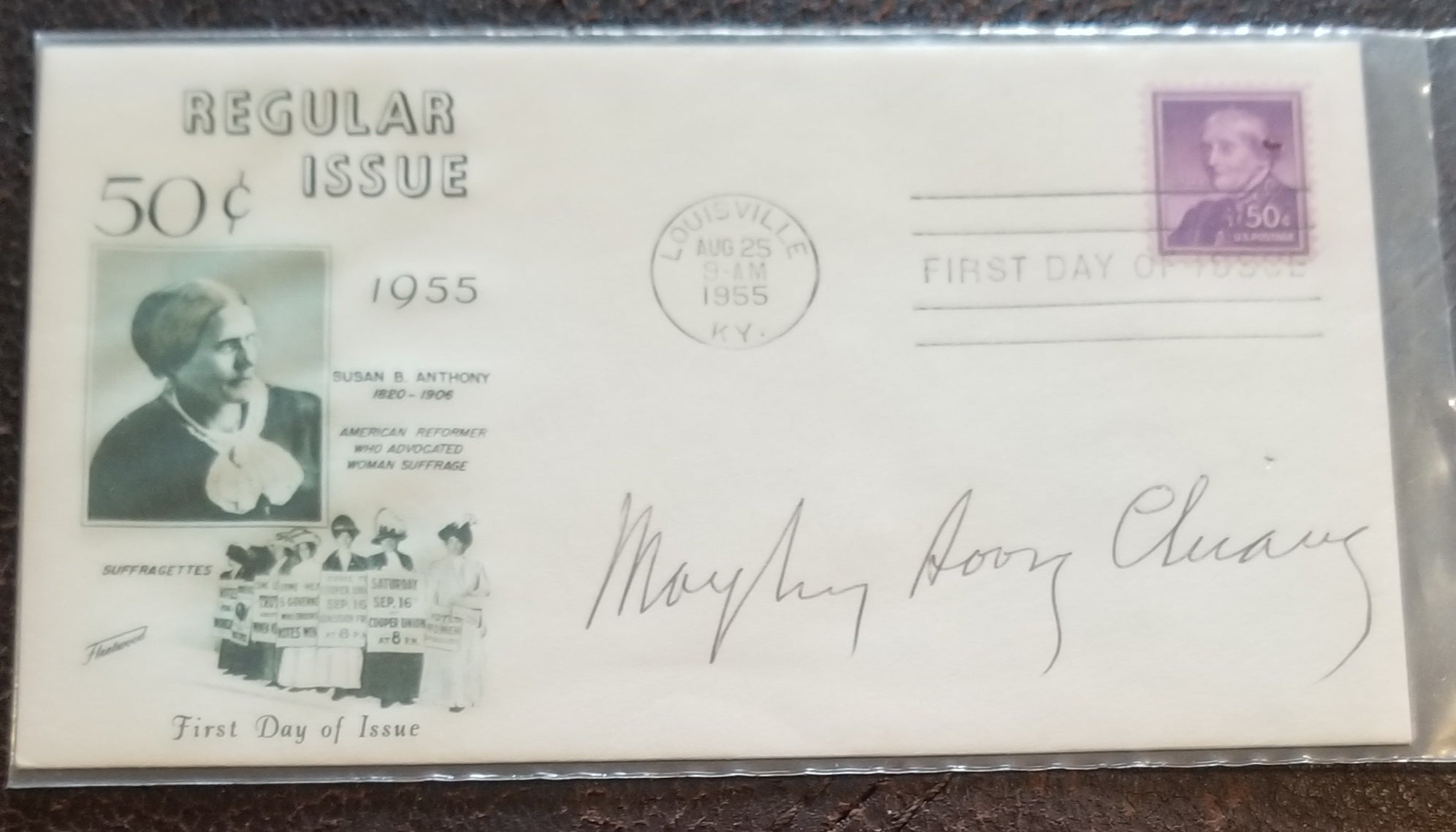 MADAME CHAING KAI-SHEK MAYLING SOONG CHAING HAND SIGNED FDC FIRST DAY COVER D.1975