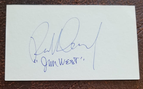 THE WILD WILD WEST STAR ROBERT CONRAD HAND SIGNED CARD D.2020