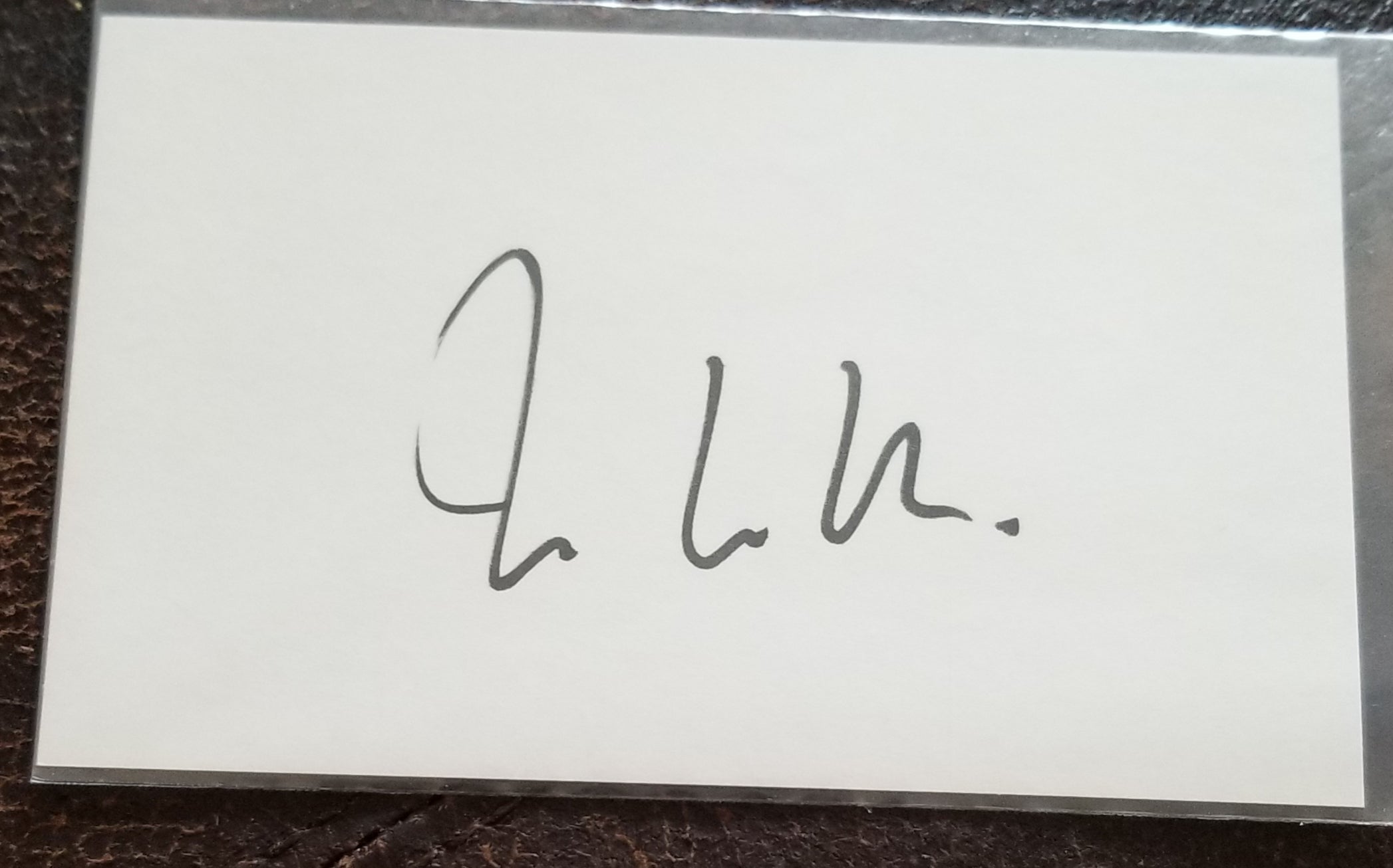 GREAT CELLIST YO-YO MA HAND SIGNED CARD