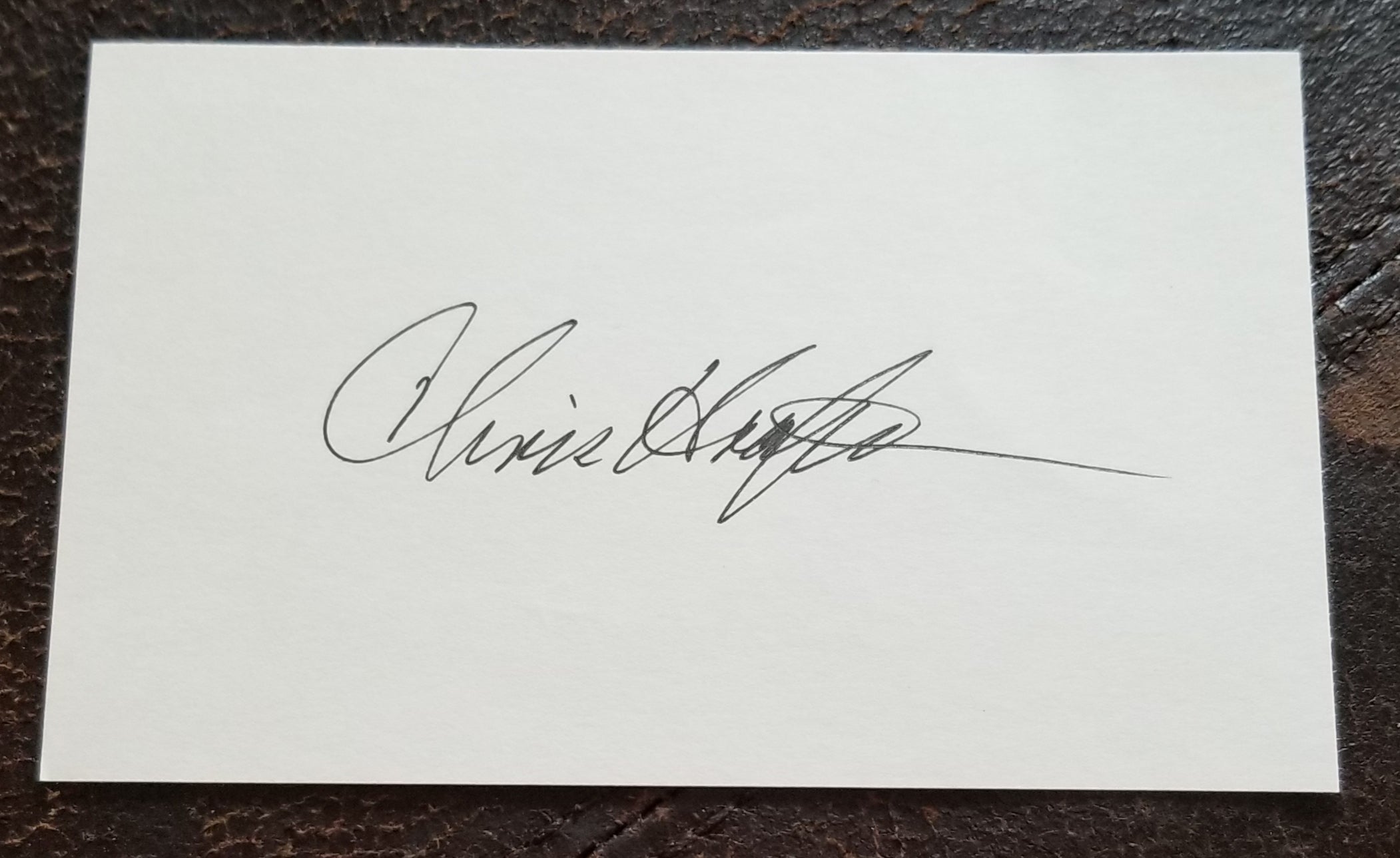 NASA MISSION CONTROL CREATOR CHRIS KRAFT HAND SIGNED CARD D.2019