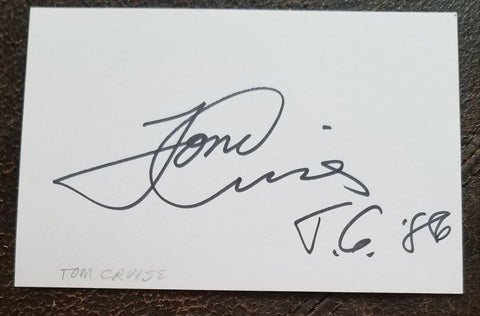 MAVERICK STAR TOM CRUISE HAND SIGNED CARD