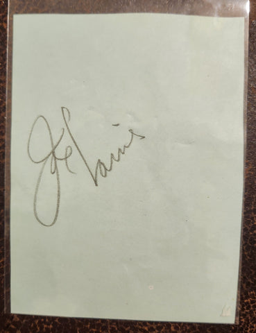 LEGENDARY BOXER JOE LOUIS HAND SIGNED PAGE D.1981