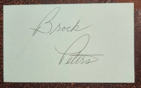 "TO KILL A MOCKINGBIRD" ACTOR BROCK PETERS HAND SIGNED CARD D.2005