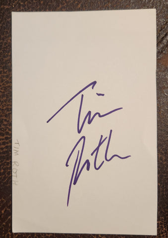 PULP FICTION STAR ACTOR TIM ROTH HAND SIGNED CARD