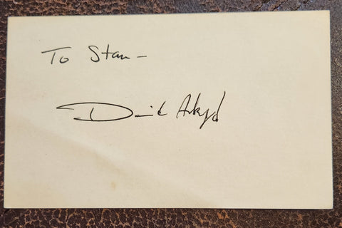 ACTOR DAVID ACKKROYD HAND SIGNED CARD