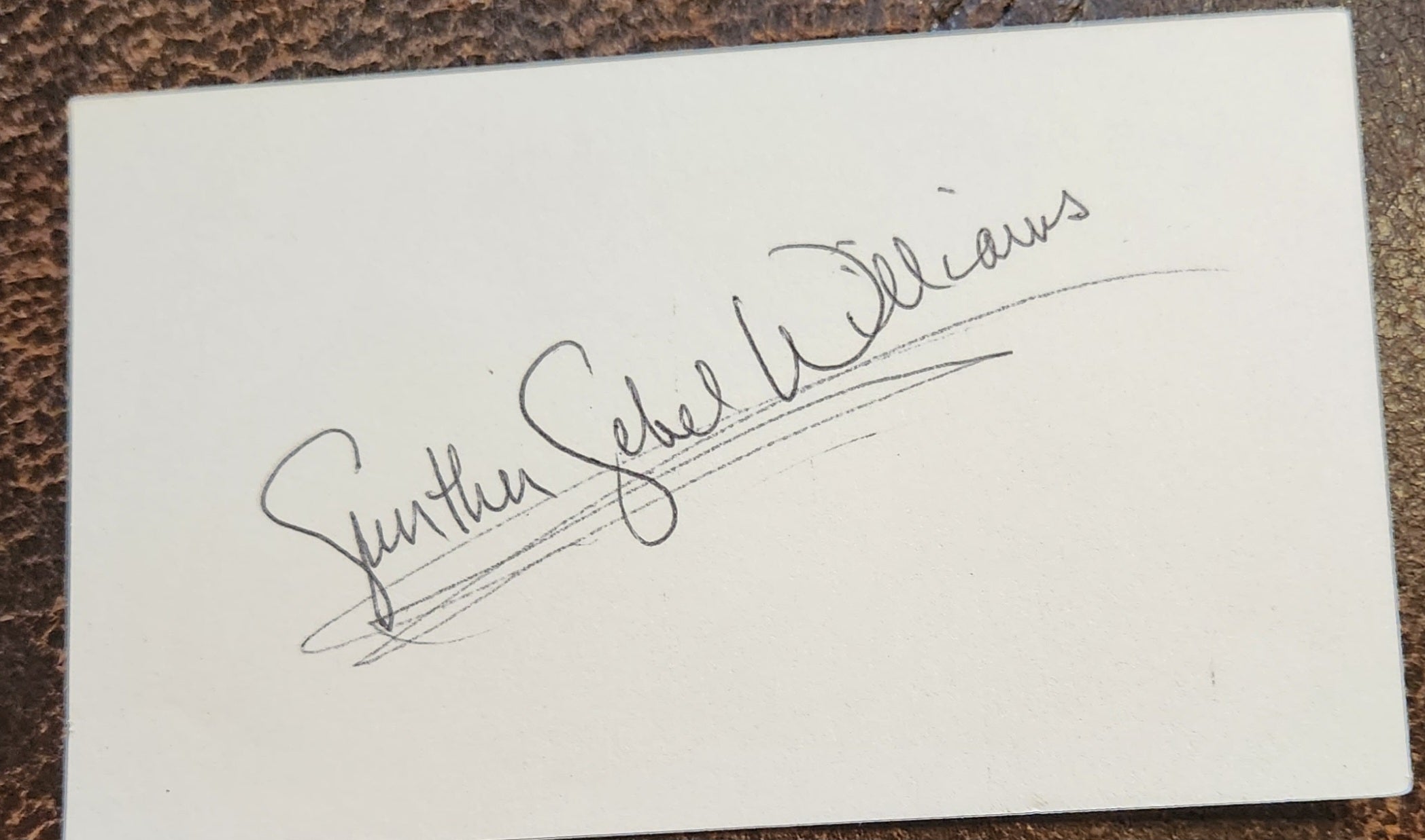 FAMED ANIMAL TRAINER GUNTHER GEBEL-WILLIAMS HAND SIGNED CARD D.2001