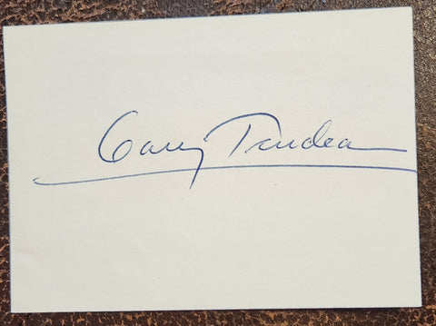 DOONESBURY CARTOONIST GARRY TRUDEAU HAND SIGNED CARD