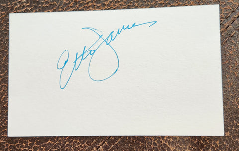 SOUL GREAT SINGER ETTA JAMES HAND SIGNED CARD D.2012