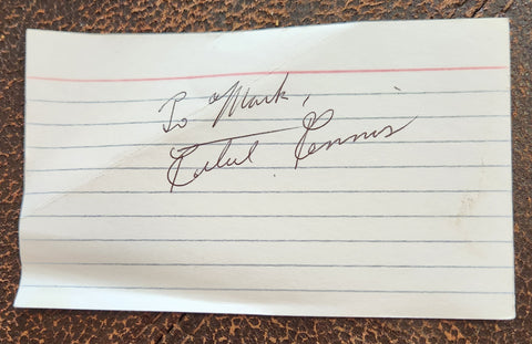 FIRST LADY OF JAZZ ETHEL ENNIS HAND SIGNED CARD D.2019