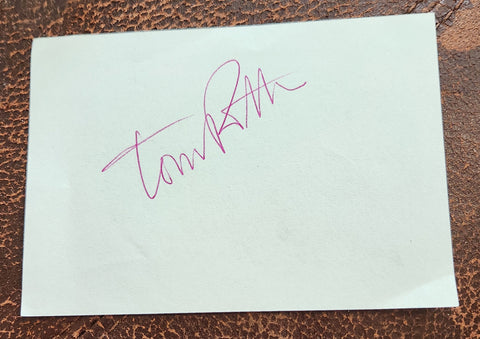 ROCK GREAT TOM PETTY HAND SIGNED PAGE D.2017