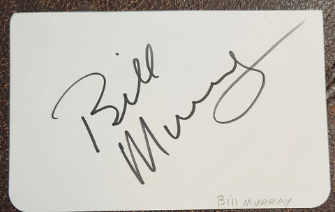 CASDYSHACK ACTOR BILL MURRAY HAND SIGNED CARD