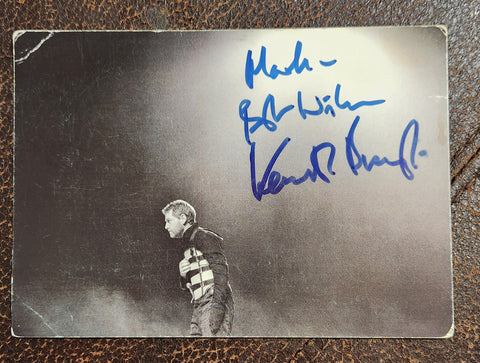 ACTOR DIRECTOR KENNETH BRANAGH HAND SIGNED 4X6" VINTAGE POSTCARD