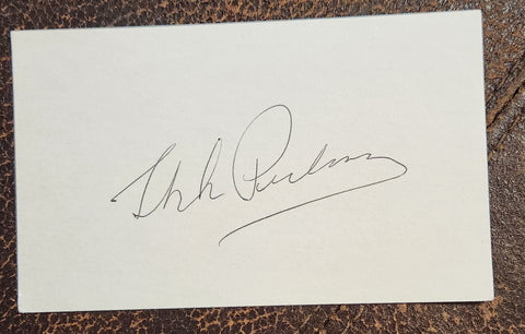 VIOLINIST AND CONDUCTOR ITZHAK PERLMAN HAND SIGNED CARD