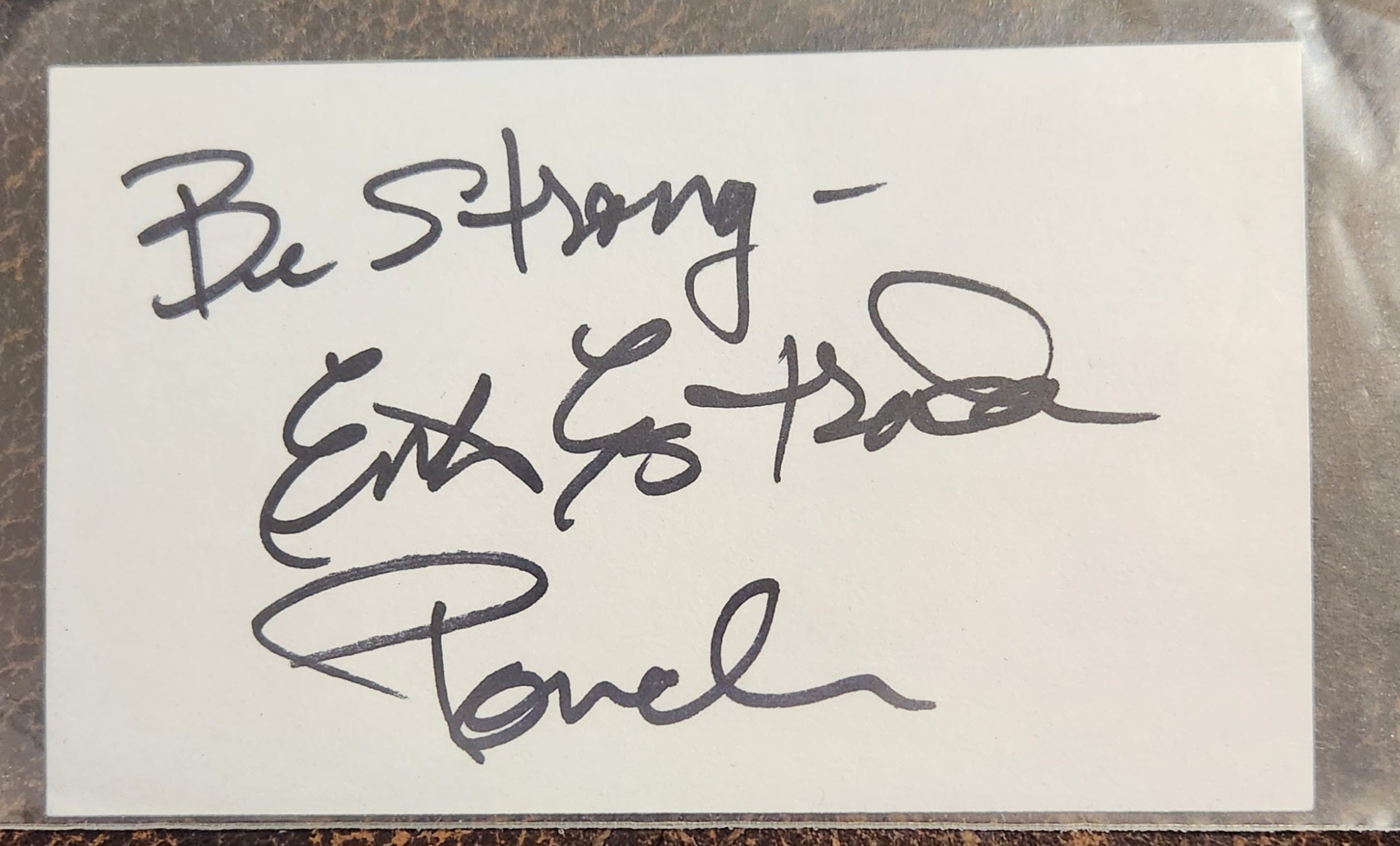 CHIPS STAR ERIK ESTRADA HAND SIGNED CARD