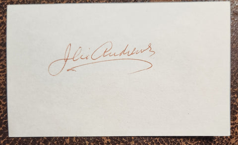 THE SOUND OF MUSIC GREAT ACTRESS JULIE ANDREWS HAND SIGNED CARD