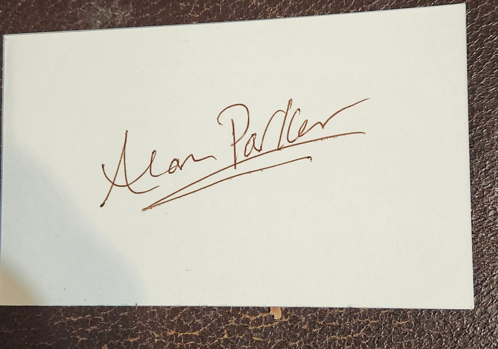 MIDNIGHT EXPRESS DIRECTOR ALAN PARKER HAND SIGNED CARD D. 2020