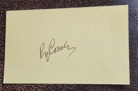 GREAT MUSICIAN RY COODER HAND SIGNED CARD