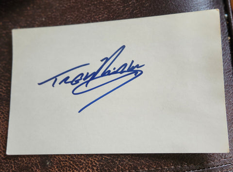 ACTOR FILMMAKER TREY PARKER HAND SIGNED CARD SOUTH PARK CREATOR