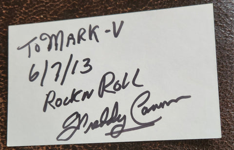 "PALISADES PARK " SINGER FREDDY CANNON HAND SIGNED CARD