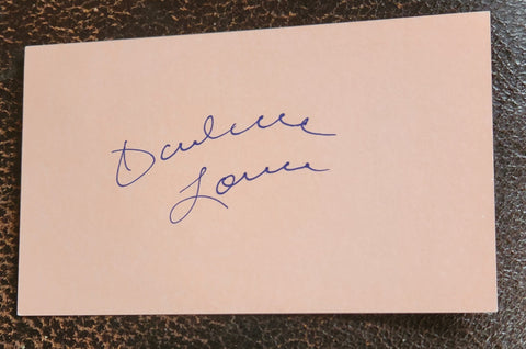 SOUL SINGER DARLENE LOVE HAND SIGNED CARD