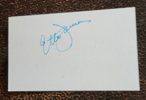 SOUL BLUES GREAT ETTA JAMES HAND SIGNED CARD D.2012