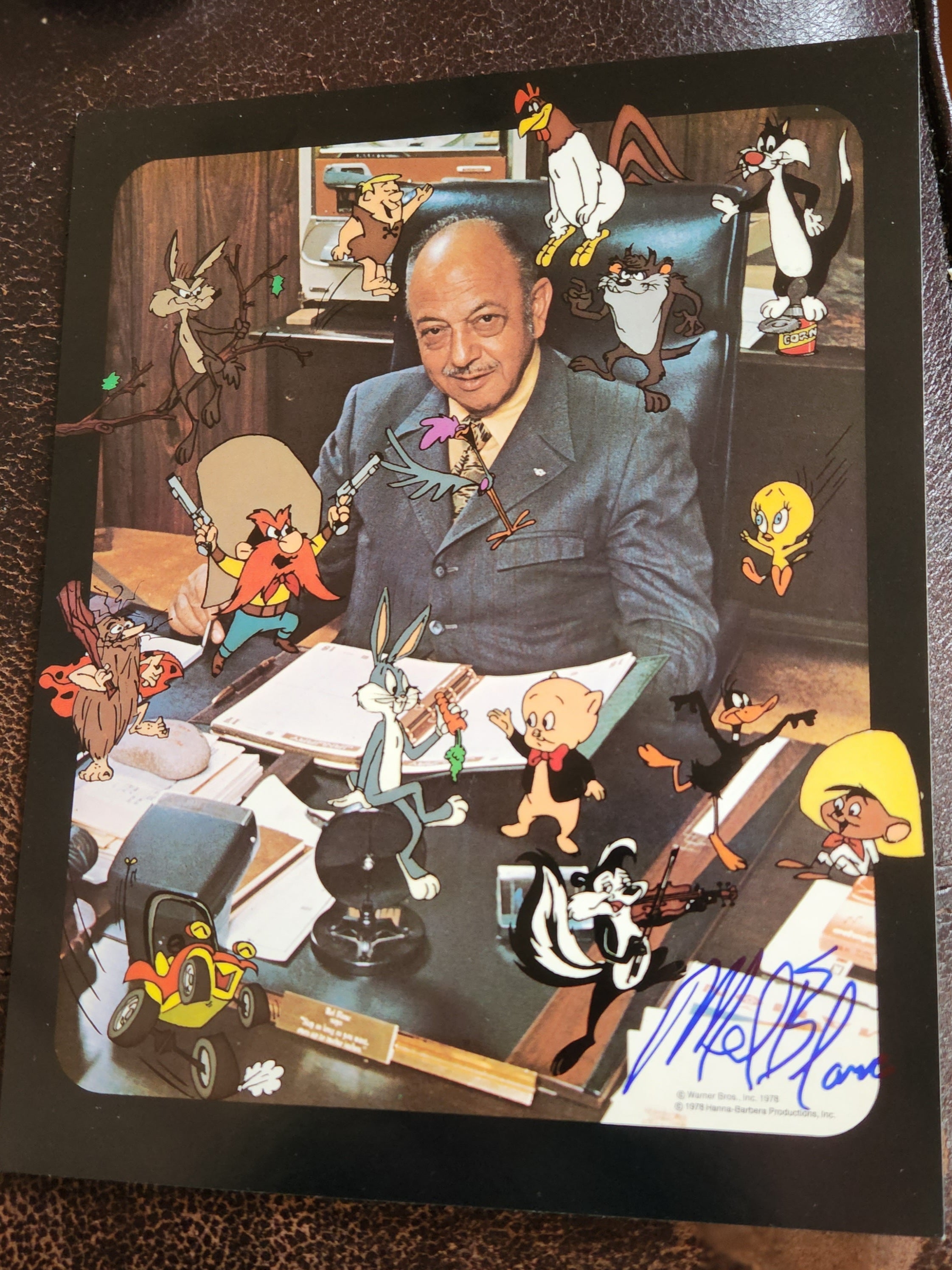 VOICE OF BUGS BUNNY MEL BLANC HAND SIGNED 8X10 PHOTO D.1989