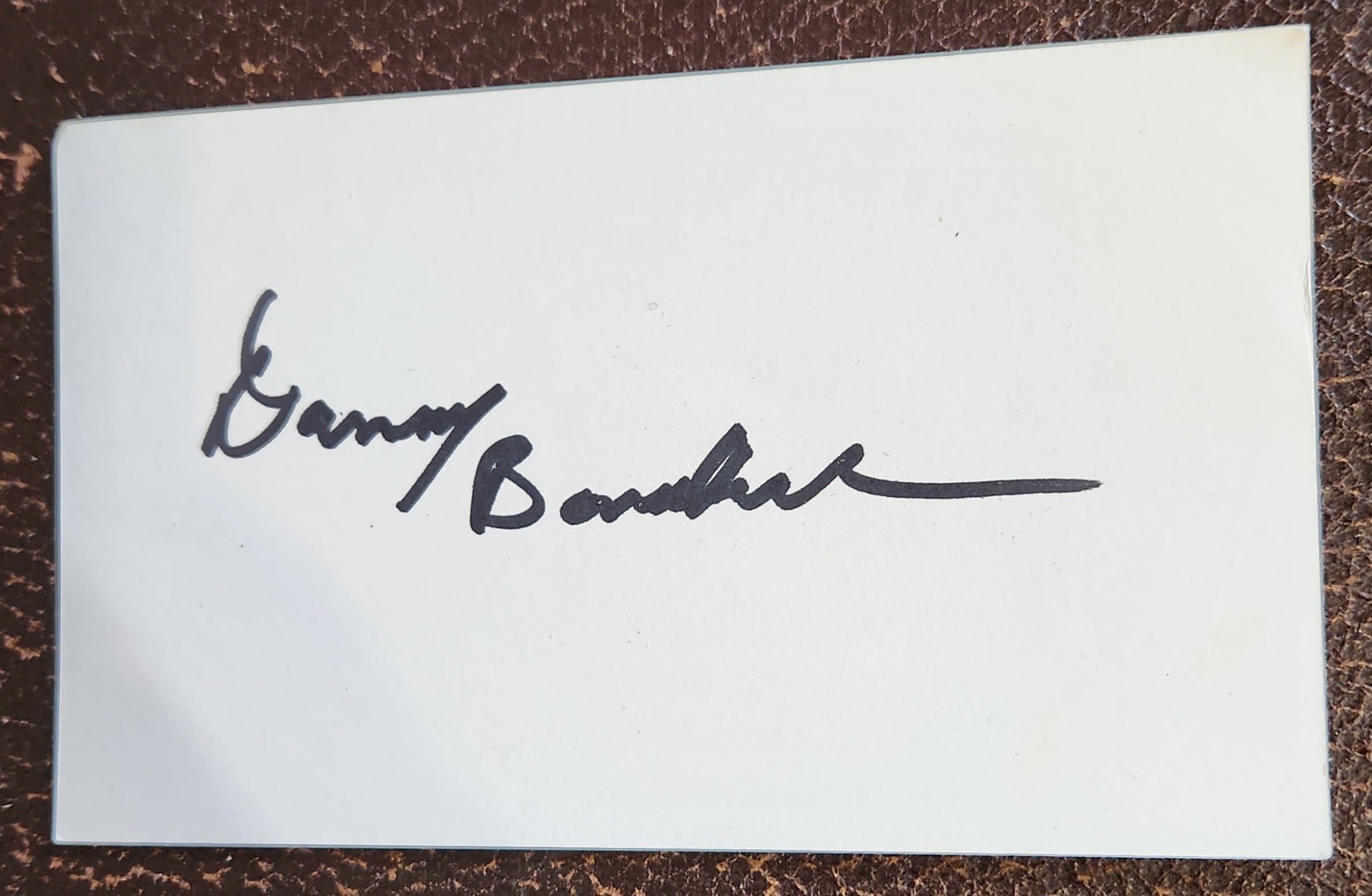 PATRIDGE FAMILY ACTOR DANNY BONADUCE HAND SIGNED CARD