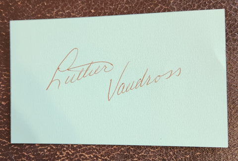 R&B LEGEND LUTHER VANDROSS HAND SIGNED CARD D.2005