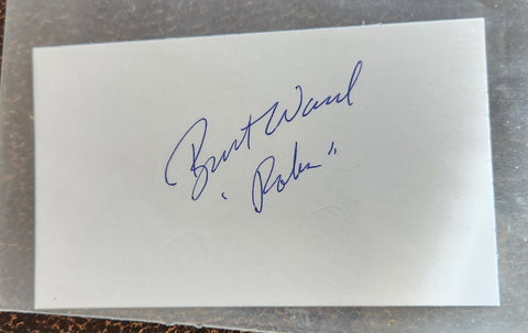 BATMAN TV SHOW ROBIN ACTOR BURT WARD HAND SIGNED CARD