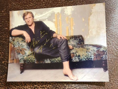 FRENCH ACTOR GERARD DEPARDIEU HAND SIGNED 5X6" PHOTO