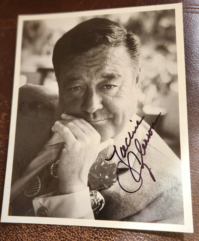 THE HONEYMOONERS STAR JACKIE GLEASON HAND SIGNED 8X10" PHOTO D.1987